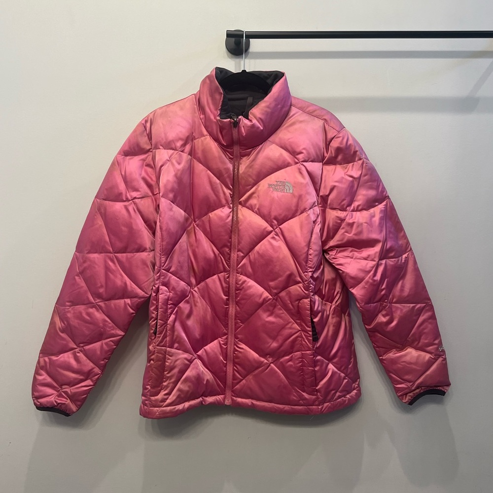 North Face Pink Puffer Jacket